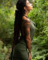 OPEN BACK TRIBAL DRESS