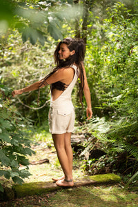 SALOPETTE COURTE TRIBAL - CRÈME