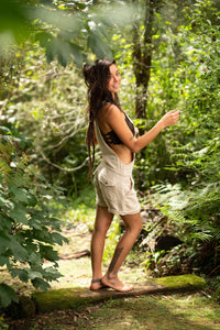 SALOPETTE COURTE TRIBAL - CRÈME