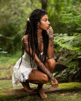 STEAMPUNK DRESS - CREAM