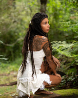 STEAMPUNK DRESS - CREAM