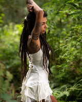 STEAMPUNK DRESS - CREAM