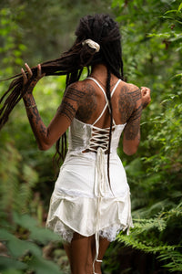 STEAMPUNK DRESS - CREAM