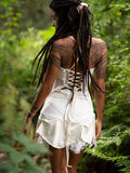 STEAMPUNK DRESS - CREAM