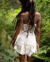 STEAMPUNK DRESS - CREAM