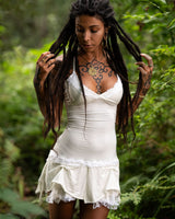 STEAMPUNK DRESS - CREAM