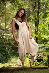 PANTALON COMBINAISON TRIBAL - CRÈME