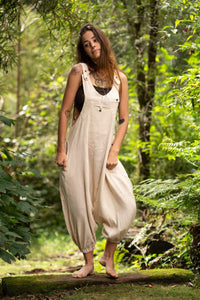 PANTALON COMBINAISON TRIBAL - CRÈME