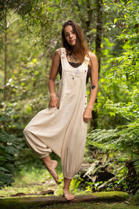 PANTALON COMBINAISON TRIBAL - CRÈME