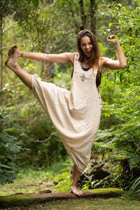 PANTALON COMBINAISON TRIBAL - CRÈME