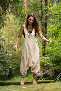 PANTALON COMBINAISON TRIBAL - CRÈME