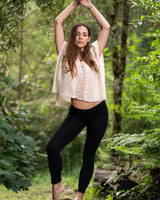 RAW HARMONY TOP - CREAM/ORANGE PATTERNS