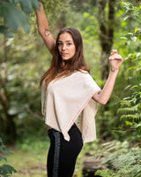 RAW HARMONY TOP - CREAM/ORANGE PATTERNS