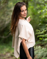 RAW HARMONY TOP - CREAM/ORANGE PATTERNS