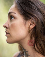 TWIRL EARRINGS - BRASS