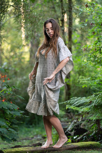 ROBE DE LA BELLE AU BOIS DORMANT - MOTIFS BRUNS