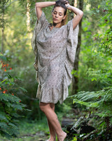 SLEEPING BEAUTY DRESS - BROWN PATTERNS