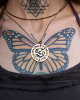 OM PENDANT - BRASS