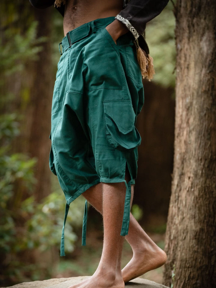 YARO SHORTS - AQUA/GREEN