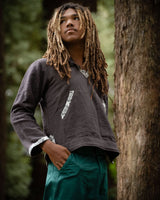 RAW TRIBAL HOODIE - MAN - CHARCOAL