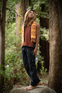 MOUNTAIN ALPACA GEOMETRIC SCARF - MAN