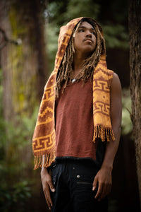 MOUNTAIN ALPACA GEOMETRIC SCARF - MAN