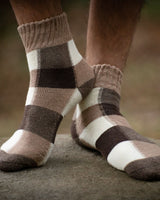 ORGANIC WOOL SOCKS - BROWN