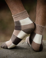 ORGANIC WOOL SOCKS - BROWN