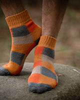 ORGANIC WOOL SOCKS - ORANGE