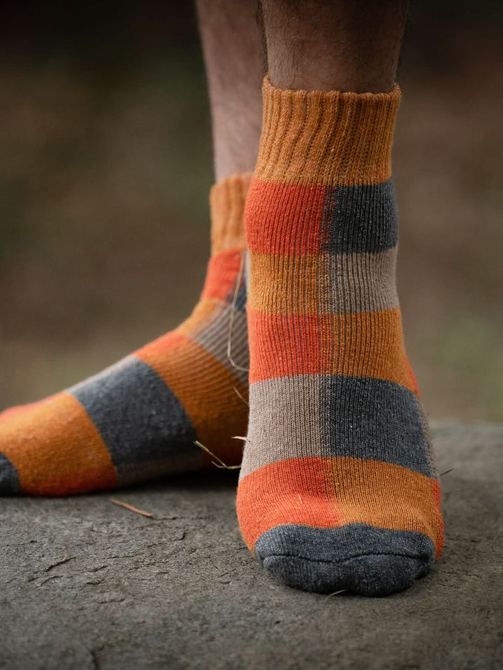 ORGANIC WOOL SOCKS - ORANGE