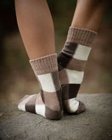ORGANIC WOOL SOCKS - BROWN