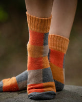 ORGANIC WOOL SOCKS - ORANGE