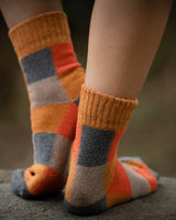 ORGANIC WOOL SOCKS - ORANGE