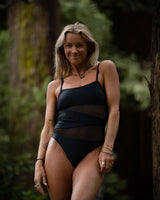 BURLESQUE SWIMSUIT - BLACK