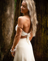 HANDWOVEN CROCHET BRA - WHITE