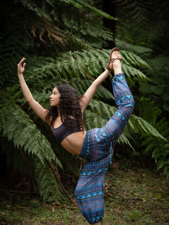 YOGA SAVASANA PANTS - BLUE/PURPLE
