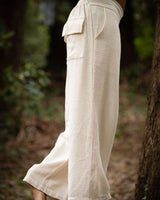 ENLIGHTENED FLARE PANTS - CREAM