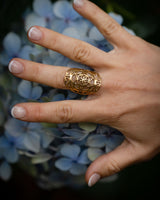BOHEMIAN SEED OF LIFE RING - BRASS