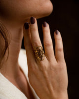 SEED OF LIFE RING - BRASS