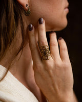 SEED OF LIFE RING - BRASS