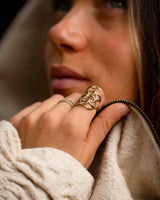 SEED OF LIFE RING - BRASS