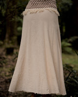 NEPALI COTTON SKIRT - CREAM