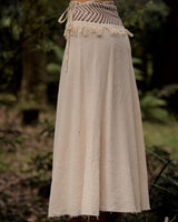 NEPALI COTTON SKIRT - CREAM