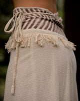 NEPALI COTTON SKIRT - CREAM