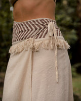 NEPALI COTTON SKIRT - CREAM