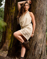 OPEN BACK TRIBAL DRESS