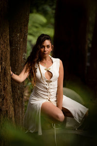 ENCHANTED EARTH VEST - CREAM