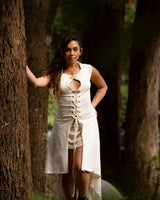 ENCHANTED EARTH VEST - CREAM