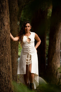 ENCHANTED EARTH VEST - CREAM