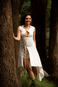 ENCHANTED EARTH VEST - CREAM